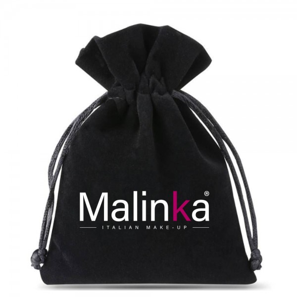 Velvet bag with Malinka logo