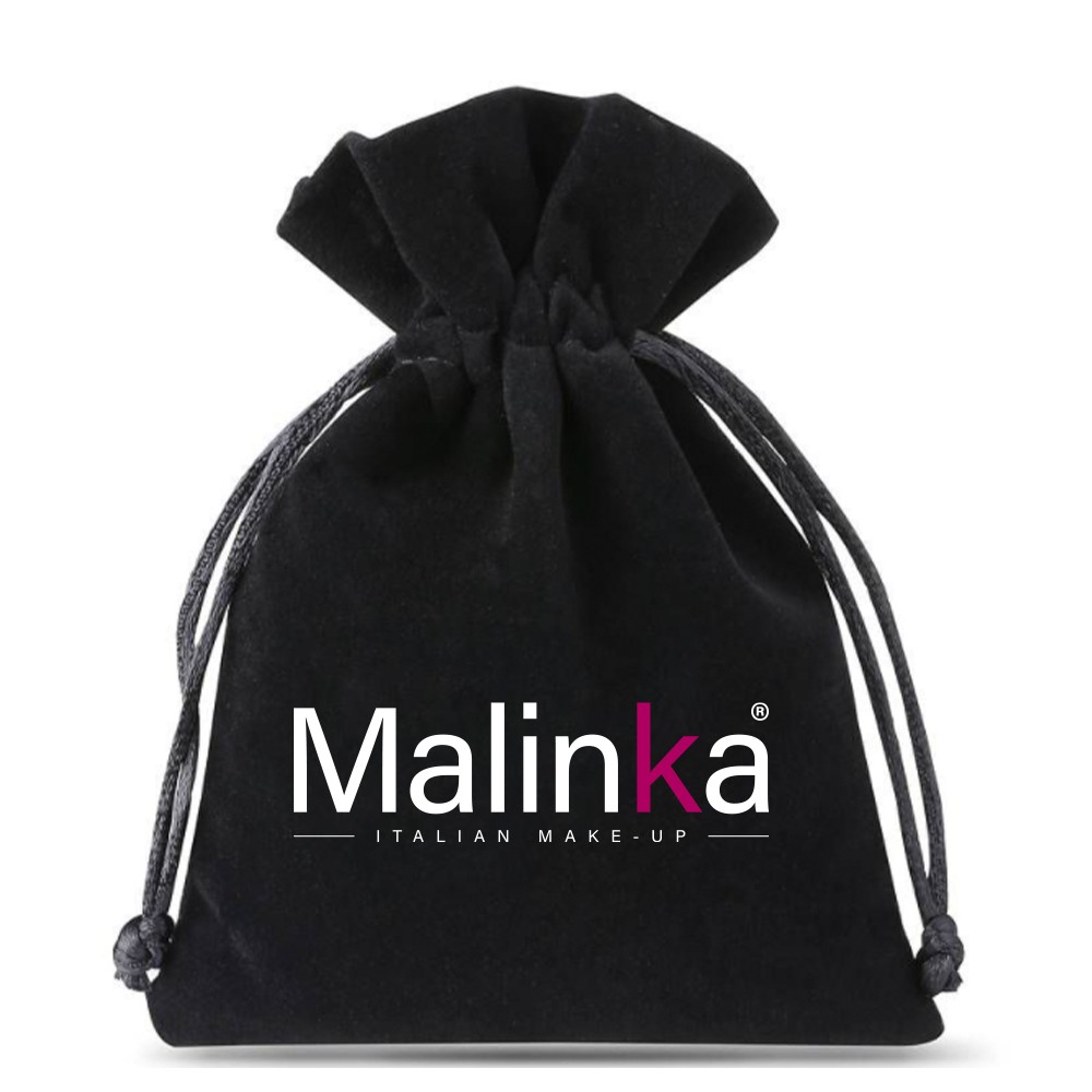 Bolso de terciopelo con logo Malinka