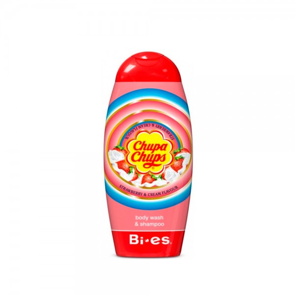 Bi-es "Chupa Chups crème et fraise" - Gel douche 250ml