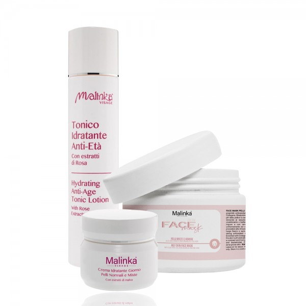 Combination and Oily Skin Treatment - Mask and Cream Combination and Oily - Anti-aging Tonic