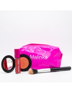 Geschenkset Pochette - blush shine n02 - Rougepinsel - intensives Matt n06